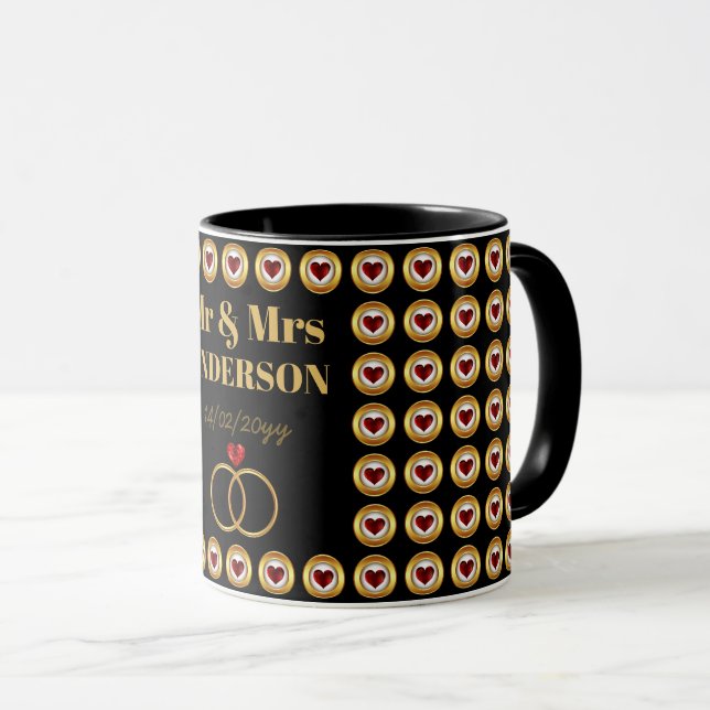 Taza Boda/Aniversario/Renovación del voto (Anverso derecho)