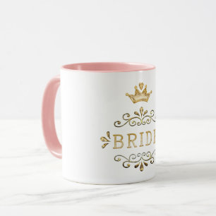 Taza boda, bachillerato, fiesta de oro, purpurina,