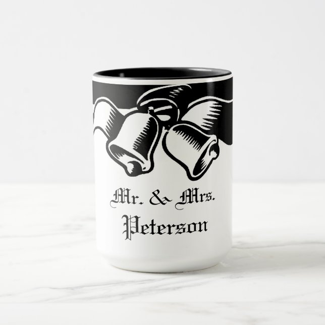 Taza Boda Bells Sr. Y Sra. (Centro)
