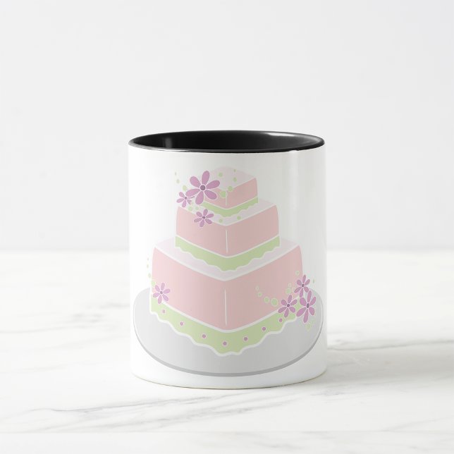 Taza Boda cuadrado Pastel de té (Subido por el creador)