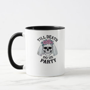 Taza Boda de Halloween espantado - Hasta que la muerte