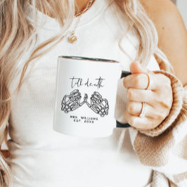 Taza Boda de Halloween personalizado hasta café de muer
