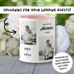 Taza Boda de recuerdo de Bride Groom invitada a tomar 4<br><div class="desc">El Guest Mug, Boda de souvenirs de Bride Groom, es el recuerdo perfecto para todos los que aprecian los momentos de amor y unidad. Esta hermosa taza capta la esencia del día de la boda, ofreciendo una manera única de recordar la celebración. Concebido con bodas, la criada de honor y...</div>