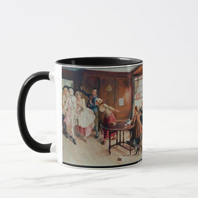 Taza Boda en Fleet Street, 1898 (aceite en lona) (Izquierda)