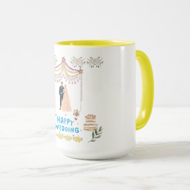 Taza Boda feliz (Anverso derecho)