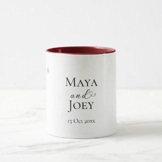 Taza Boda geométrico Rosa romántico