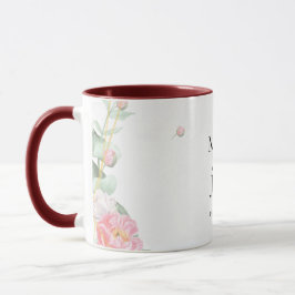 Taza Boda geométrico Rosa romántico