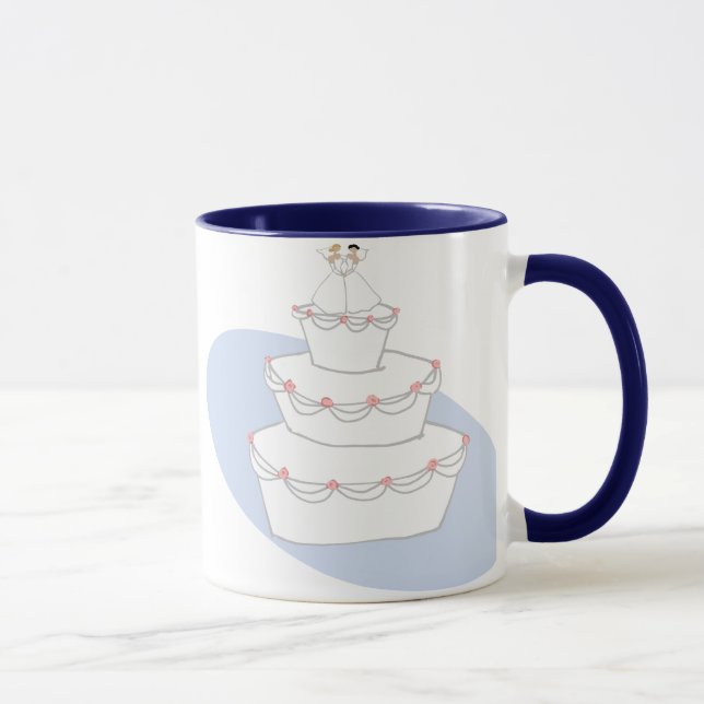 Taza Boda Pastel Dos Novias (Derecha)