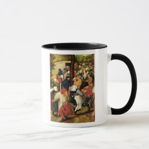 Taza Boda rústica, detalle del baile de la gente