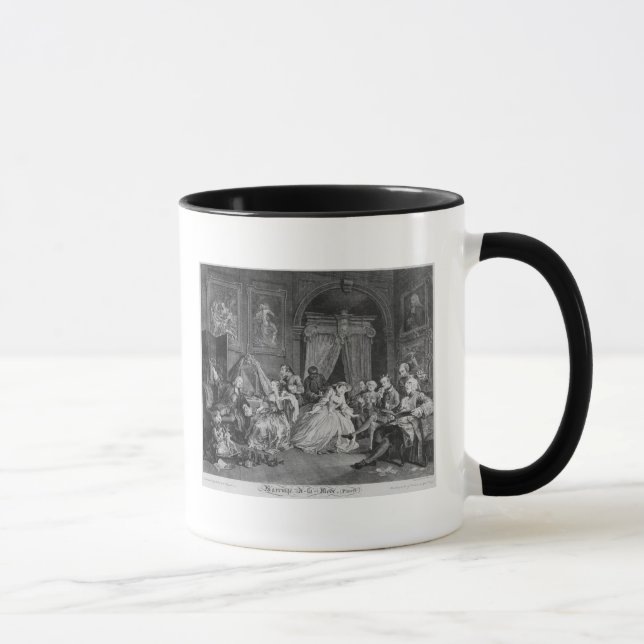 Taza Boda un modo del la, placa IV, Toilette, 1745 (Derecha)