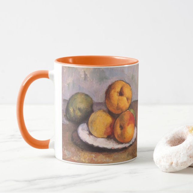 Taza Bodegón Quince, manzanas, peras de Paul Cezanne (Con donut)