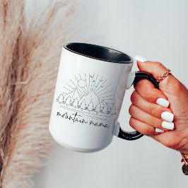 Taza Bohemian Sketched Outdoors Mountain Mama