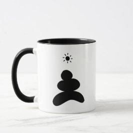 Taza Boho abstract Stone and Sun