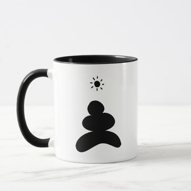 Taza Boho abstract Stone and Sun (Izquierda)