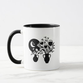 Taza Boho bohemian floral sun moon