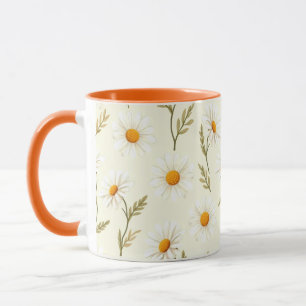 Taza Boho Daisy Floral-Minimalista Primavera Bloom Aest