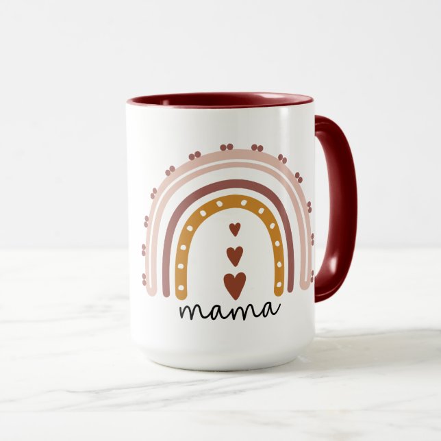 Taza Boho Mom Mug para regalo a las madres (Anverso derecho)