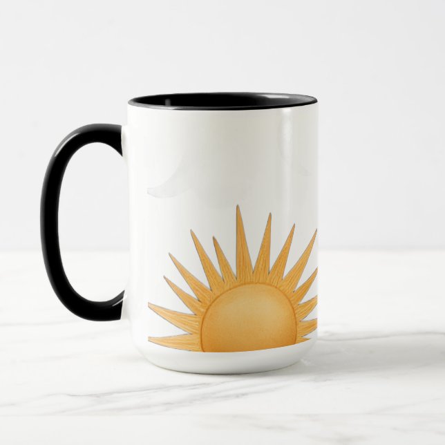 Taza Boho Sol Regalo para Ella Cumpleaños Mamá (Izquierda)