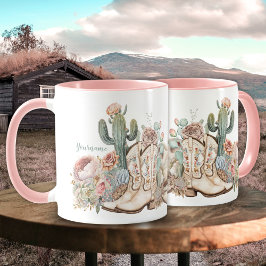 Taza Boho vaquero del desierto vaquero botas vaquero go