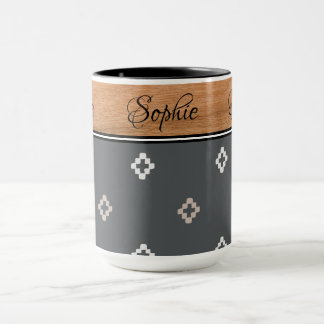 Taza Boho Woodgrain Mug