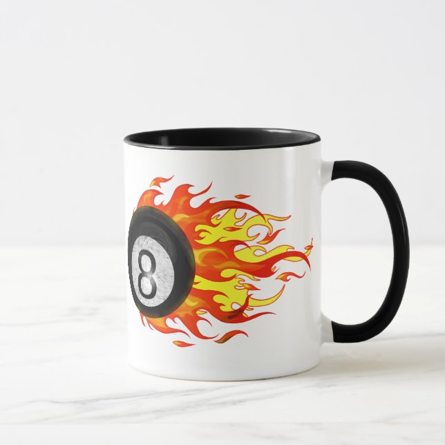 Taza Bola 8 el flamear (Derecha)