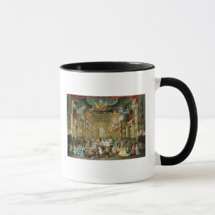 Taza Bola enmascarada en el Hoftheater, Bonn, 1754
