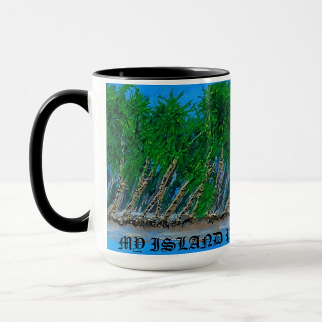 Taza Bolas bubblepacífico, mi paraíso insular espera. (Izquierda)