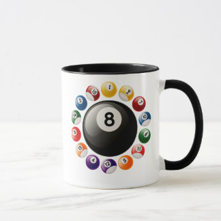 TAZA BOLAS DE BILLAR