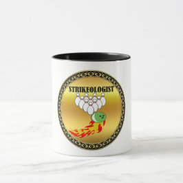 Taza Bolas y bolas con la palabra STRIKEOLOGIST