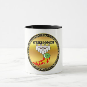 Taza Bolas y bolas con la palabra STRIKEOLOGIST
