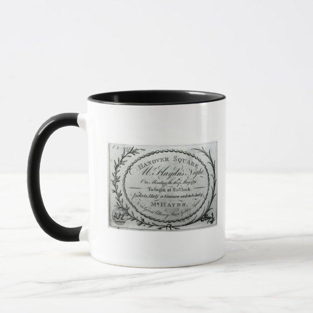 Taza Boleto a "Night de Sr. Haydn" en Hannover (Izquierda)