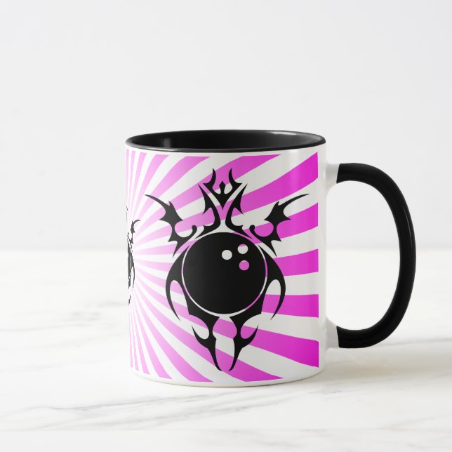 Taza boliche. tribal. (Derecha)