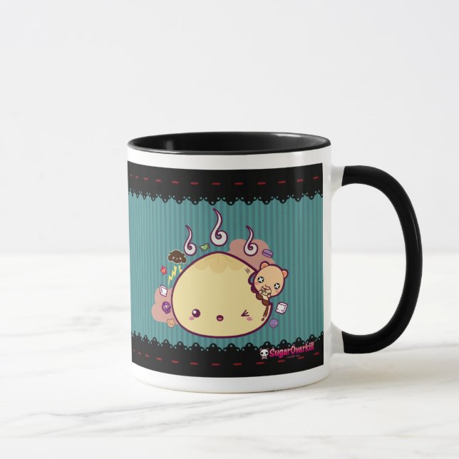 Taza ¡Bollo de Kawaii atacado! (Derecha)