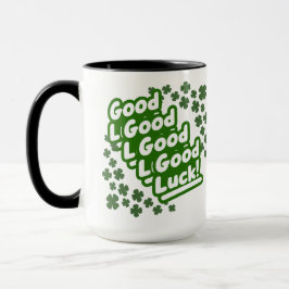 Taza Bolsa de mano con patrón de trébol de buena suerte