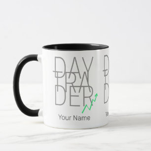 Taza Bolsa de Valores de Day Trader y Cryptocurrency