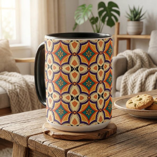 Taza Bolso de mano de arte popular bohemio