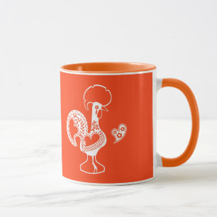 Taza Bom portugués de gallo de banda ancha - Cita de bu