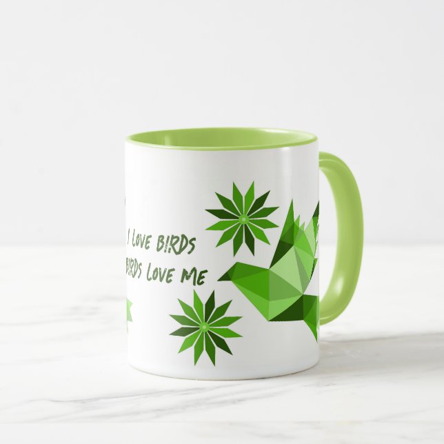 TAZA BOMBA CREATIVA DE AVES PARA PRESENTE (Anverso derecho)