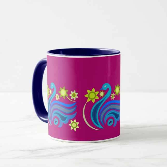 TAZA BOMBA CREATIVA DE AVES PARA PRESENTE (Anverso izquierdo)