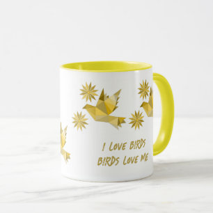 TAZA BOMBA CREATIVA DE AVES PARA PRESENTE