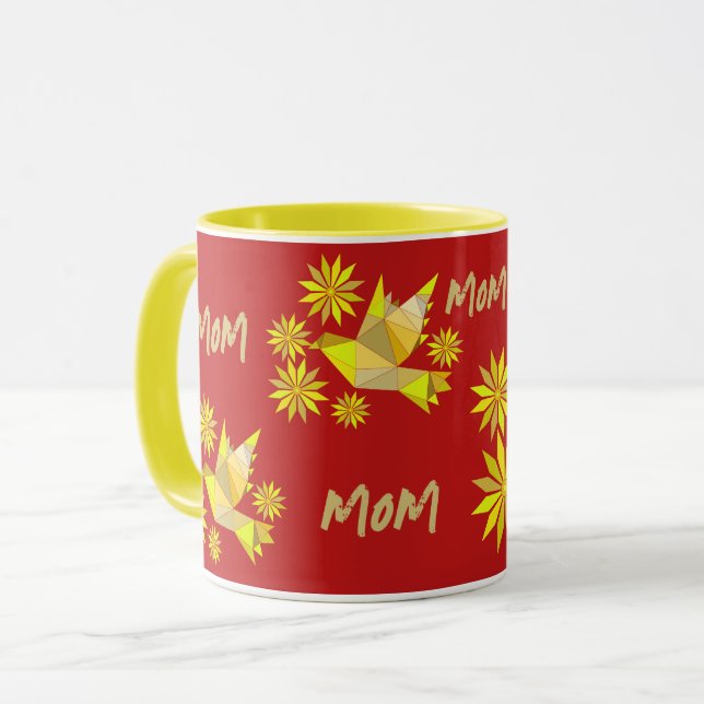 TAZA BOMBA DE AVES CREATIVAS PARA LA MADRE ACTUAL (Anverso izquierdo)