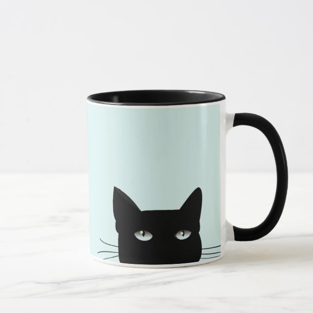 TAZA BOMBA DE CAFÉ DE GATO NEGRO PEQUEÑO (Derecha)