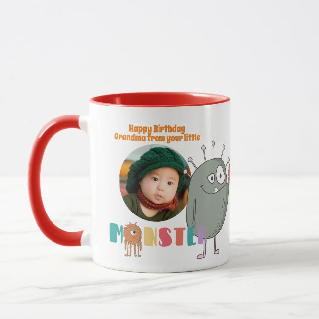 Taza BOMBA DE FOTOS DE ABUELO DE cumpleaños niños peque (Izquierda)