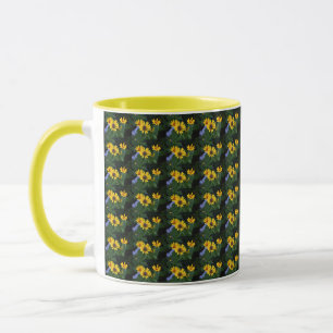 Taza Bomba de fotos de flores amarillas