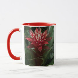 Taza Bomba de fotos de flores rojas
