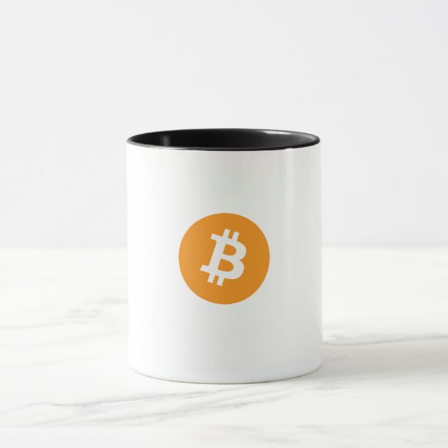 Taza Bomba de imagen de logotipo de bitcoin (Centro)