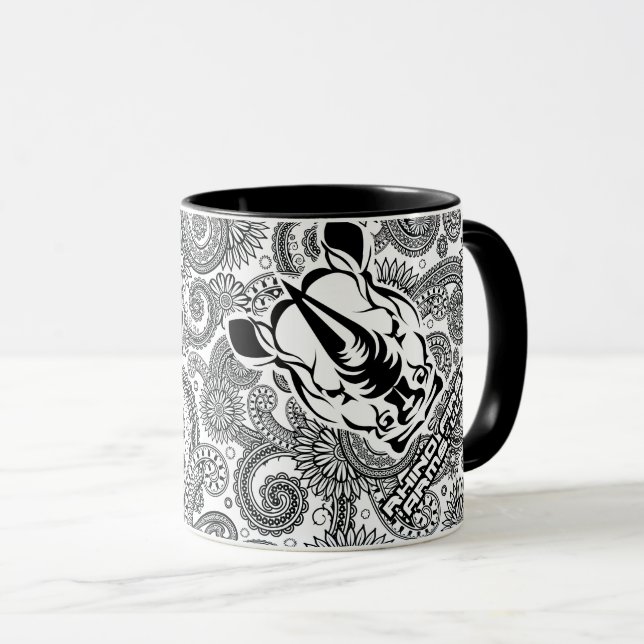 Taza Bomba de logotipo Rhino First (Anverso derecho)