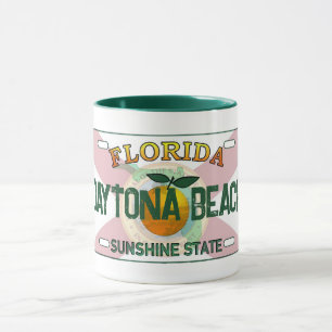 Taza Bomba de matrícula de la bandera de Daytona Beach 