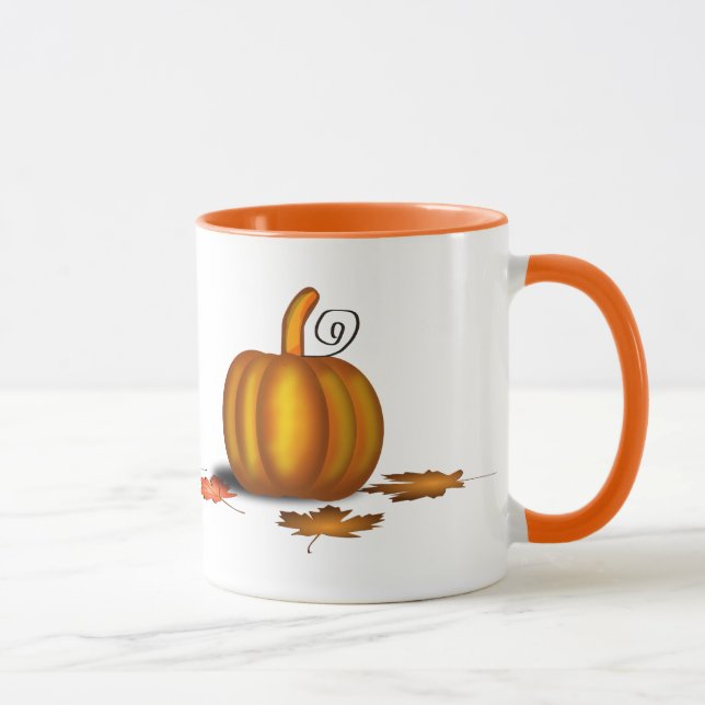 Taza Bomba De Otoño Con Calabaza (Derecha)