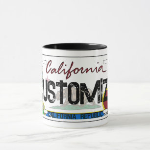 Taza Bomba de placa de personalizable de California